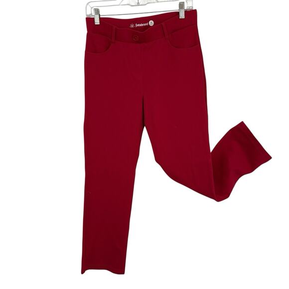 Betabrand Pants - Betabrand Red Pants Size Medium Pull on with Pockets 29" Inseam